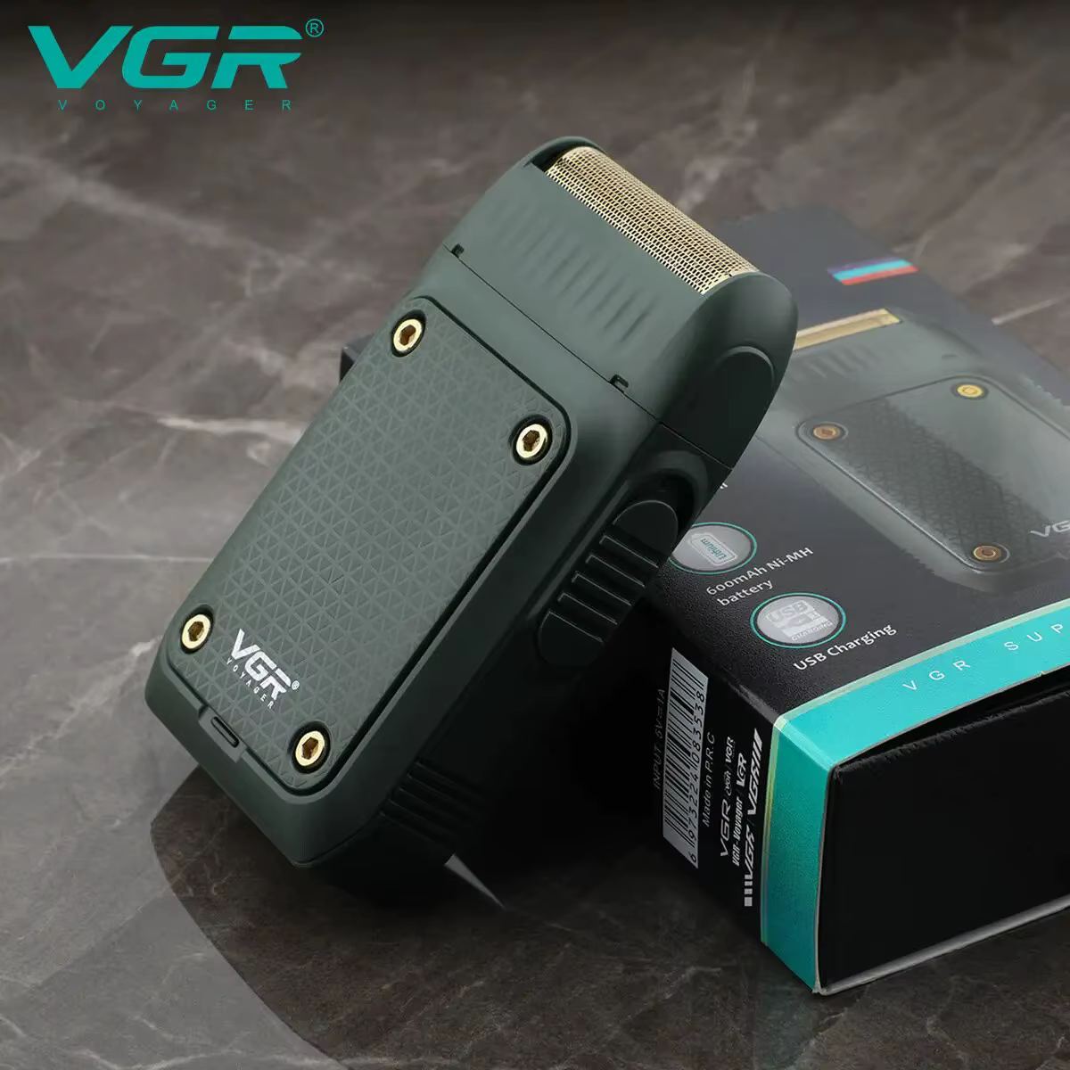 VgazV-353-Rasoir Professionnel Électrique Rasage Machine Portable Barbe Tondeuse Rechargeable Rasoir Mini