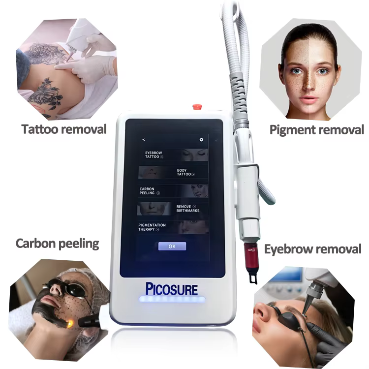 Nouvelle Machine Laser Picoseconde Portable Haut de Gamme 2025 pour l'Élimination des Tatouages