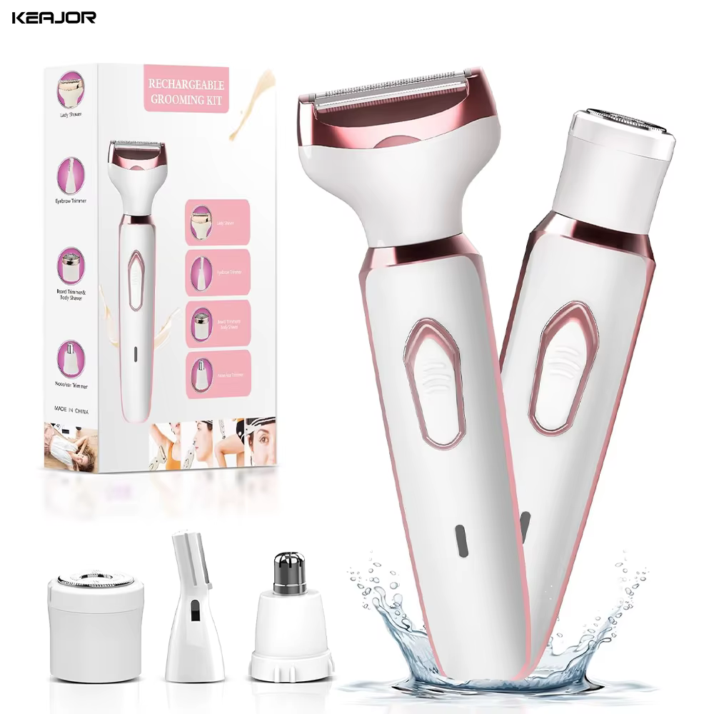 Rasoir électrique pour femmes corps jambe Bikini tondeuse indolore visage moustache