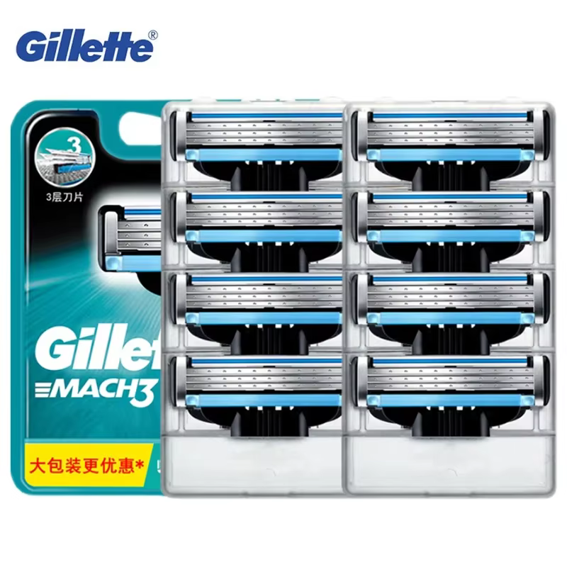 Gillette Mach3 recharges de rasoir pour hommes 4/8