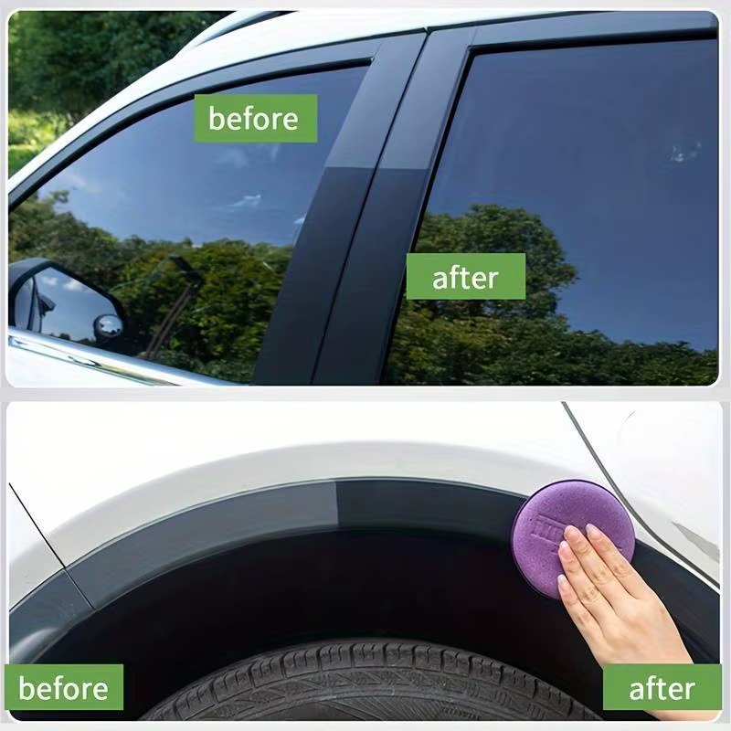 Cire de polissage universelle pour réparation du cuir et du plastique de voiture, crème de reconditionnement pour intérieur d'automobile pour le soin du cuir/plastique/caoutchouc