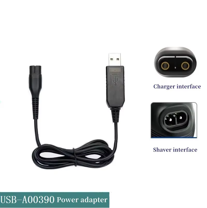 Câble de chargement USB 4.3V pour rasoir Philips A00390 One Blade QP2520 QG3340