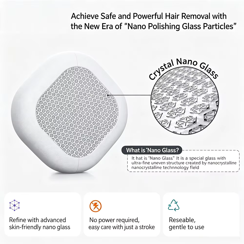 Mini épilateur double face lavable