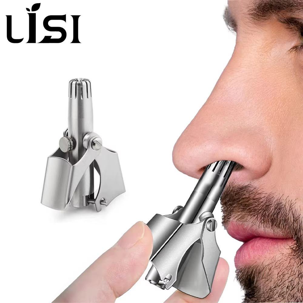 LISI lavable Portable manuel nez tondeuse pour hommes et femmes étanche en acier inoxydable oreille