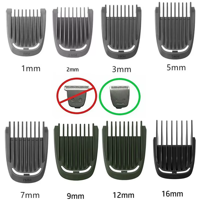 Accessoires de remplacement tête de rasoir/tête de nez/lame/peignes adaptés à la tondeuse Philips série 9000