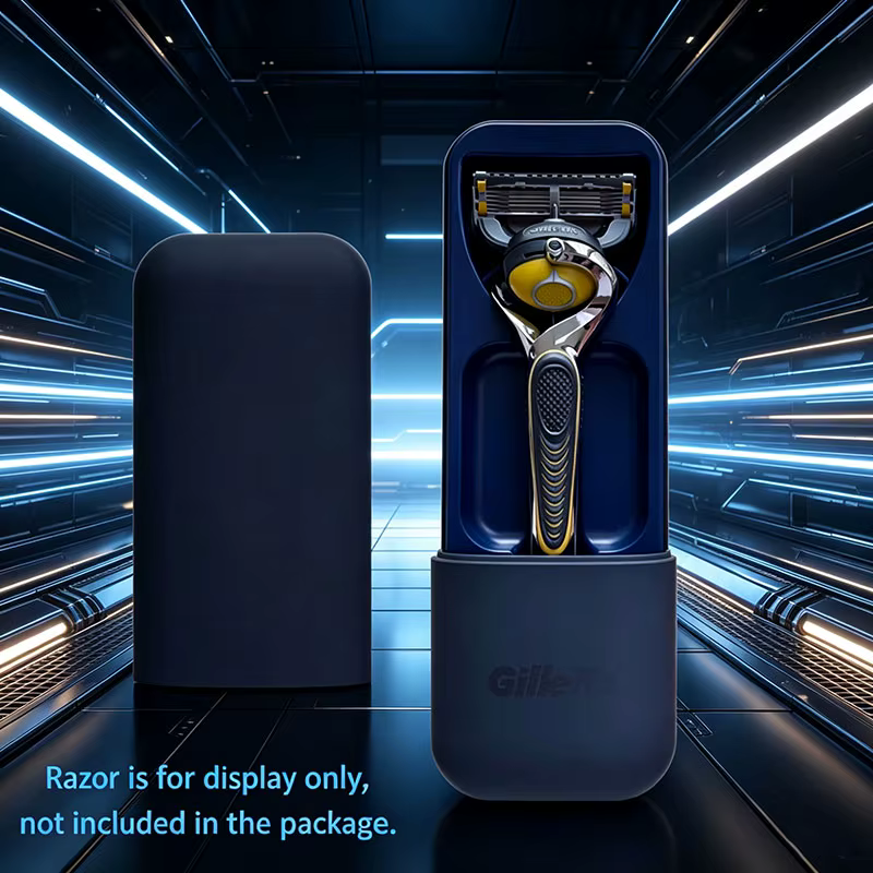 Boîte de rangement pour rasoir Gillette, ouverture et fermeture magnétiques, ventilation par drainage, boîte à gravité, boîte de protection portable pour voyage