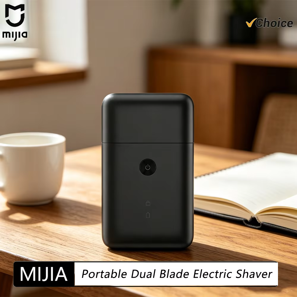 Nouveau rasoir électrique Xiaomi Mijia à double lame oscillante MSW201 IPX7 ultra-fin portable à aspiration magnétique avec réduction du bruit