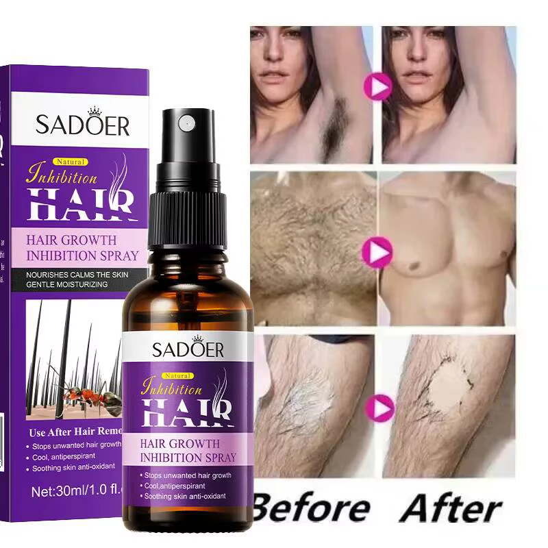 Sérum Inhibiteur Permanent Indolore à l'Allantoïne et à l'Essence de Lupin – Crème Dépilatoire Corporelle
