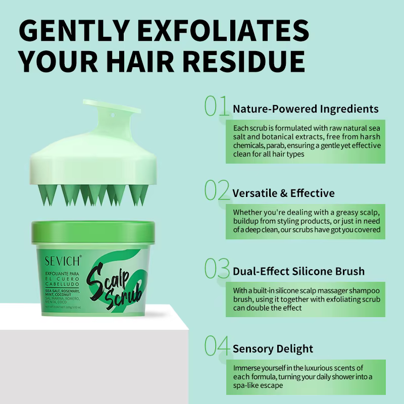Gommage du cuir chevelu pour laver les cheveux, crème de contrôle de l'huile, exfoliante, Anti-démangeaison, réparation, nettoyage du cuir chevelu, soins de Massage, crème exfoliante