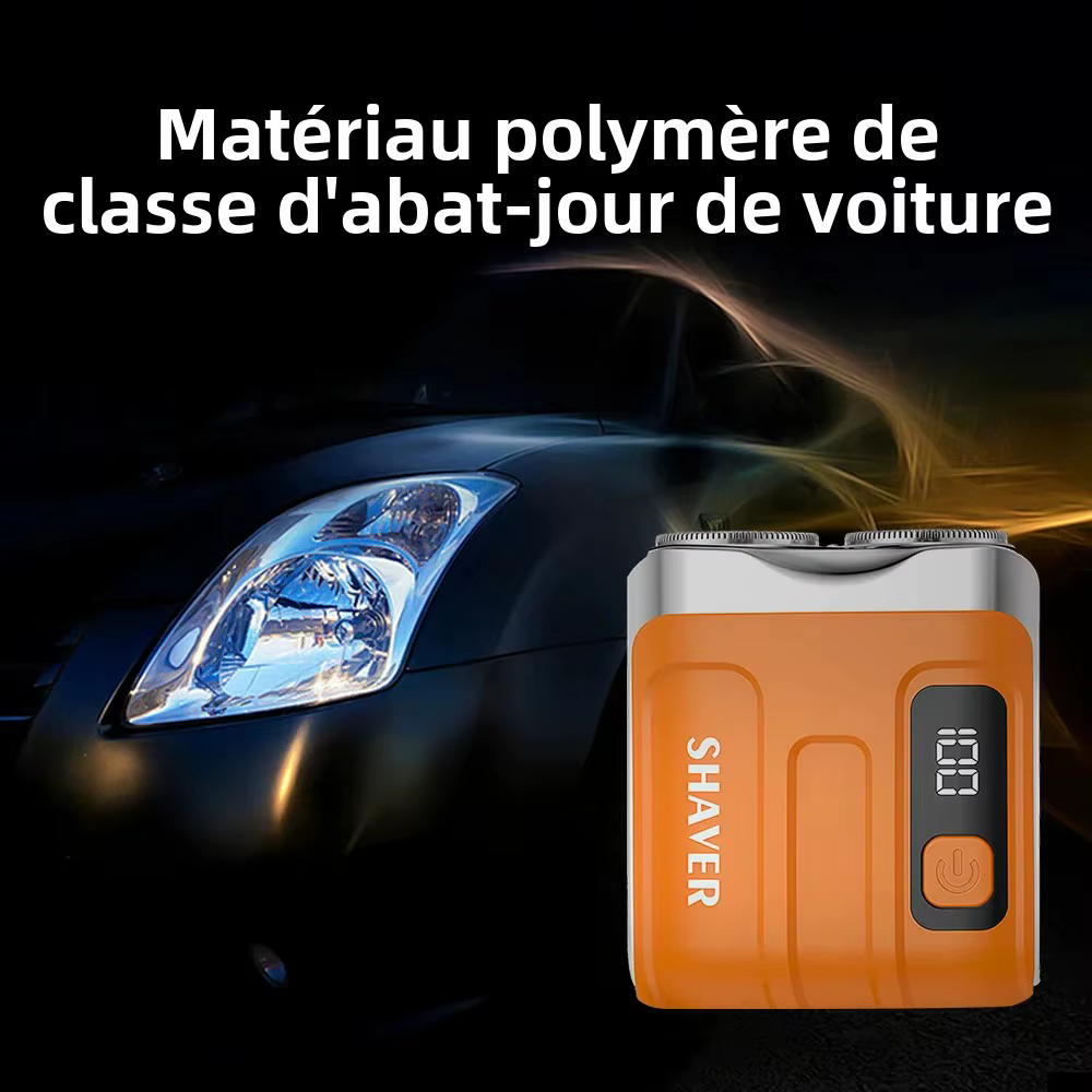Rasoir électrique intelligent affichage numérique tondeuse à barbe étanche pour hommes Mini