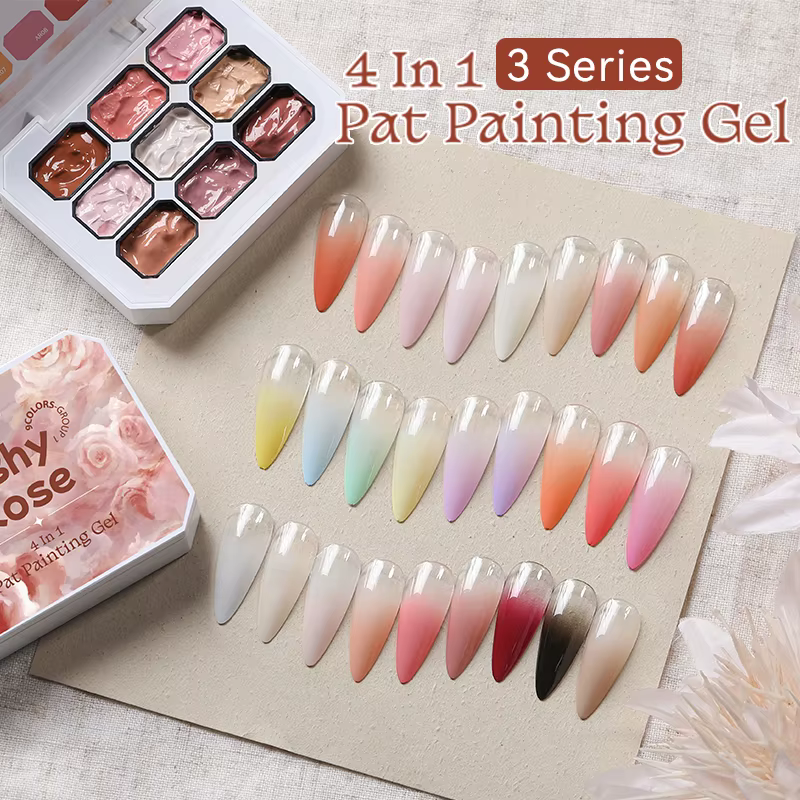 UR SUGAR 4IN1 Pat Ombre Gel vernis à ongles facile dégradé peinture Gel pour bricolage français ongles manucure solide UV vernis peinture Art Gel