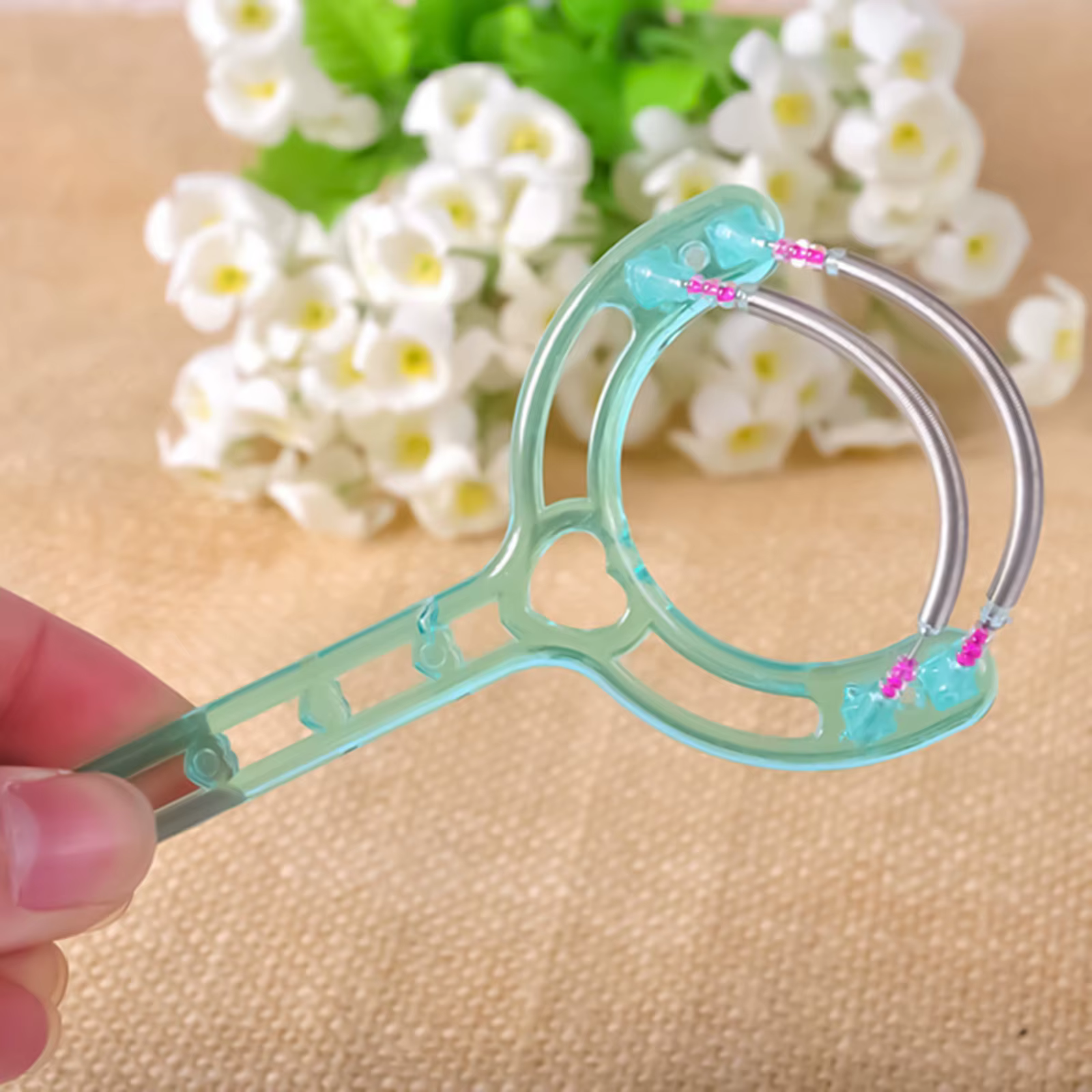 Outils d'épilation du visage avec fil de coton épilateur manuel pour les femmes peau sensible dispositif