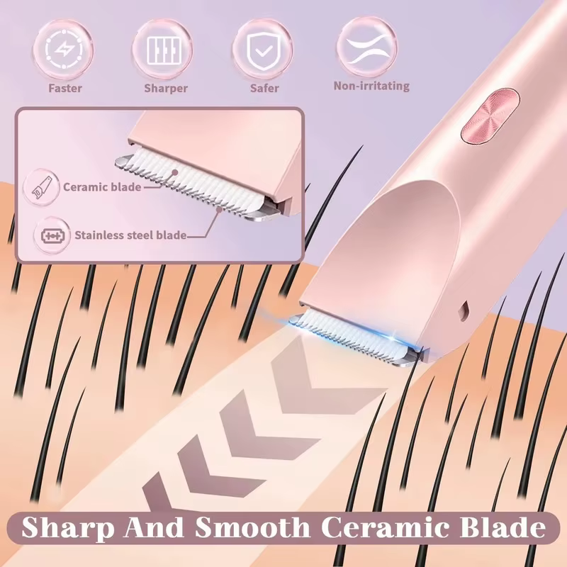 2025 étanche Rechargeable rasoir électrique Mini femmes Bikini tondeuse corps épilateur