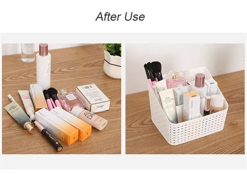 Boîte de rangement pour maquillage, cosmétiques, bureau, soins de la peau, rouge à lèvres, articles divers, bijoux