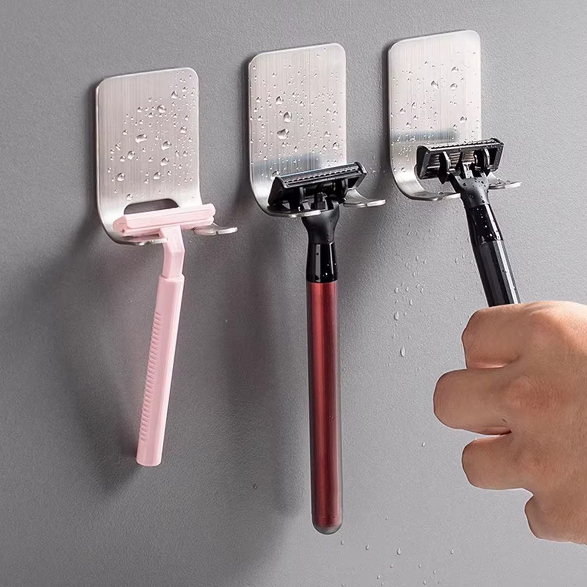Support de rasoir multifonction en acier inoxydable