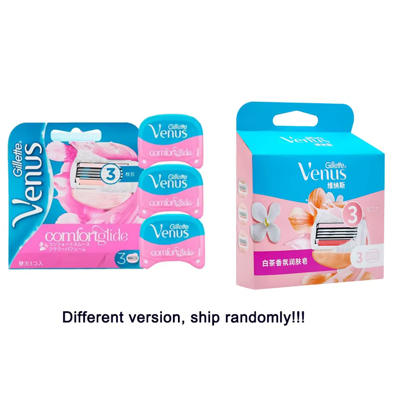 Lames de rasage pour femmes, 3 pièces, rose, Gillette Venus, Spa, pour filles