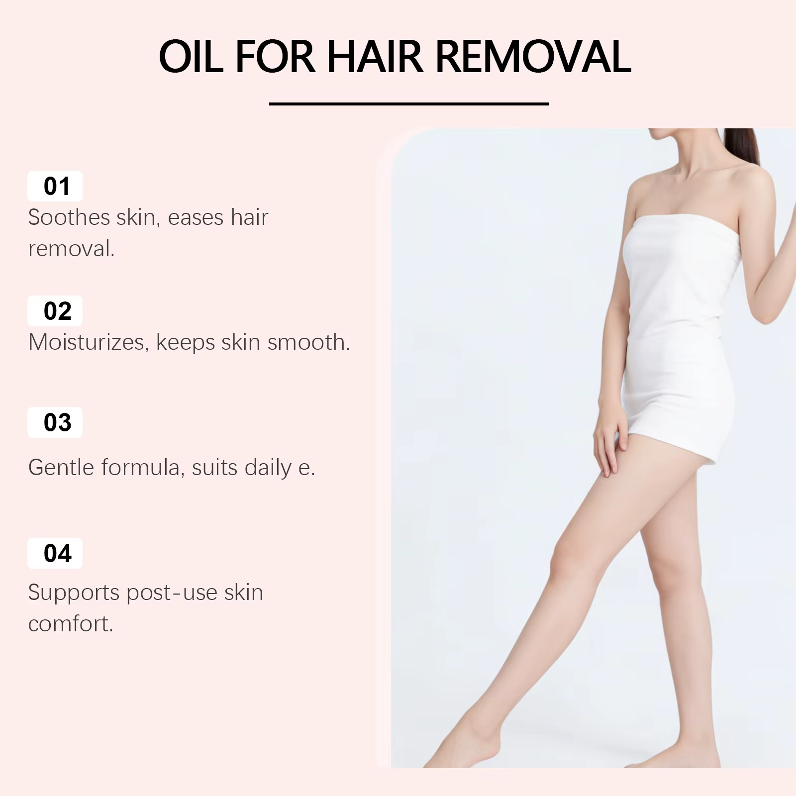 Huile Essentielle pour l'Épilation : Soin Doux et Nourrissant pour la Peau du Corps