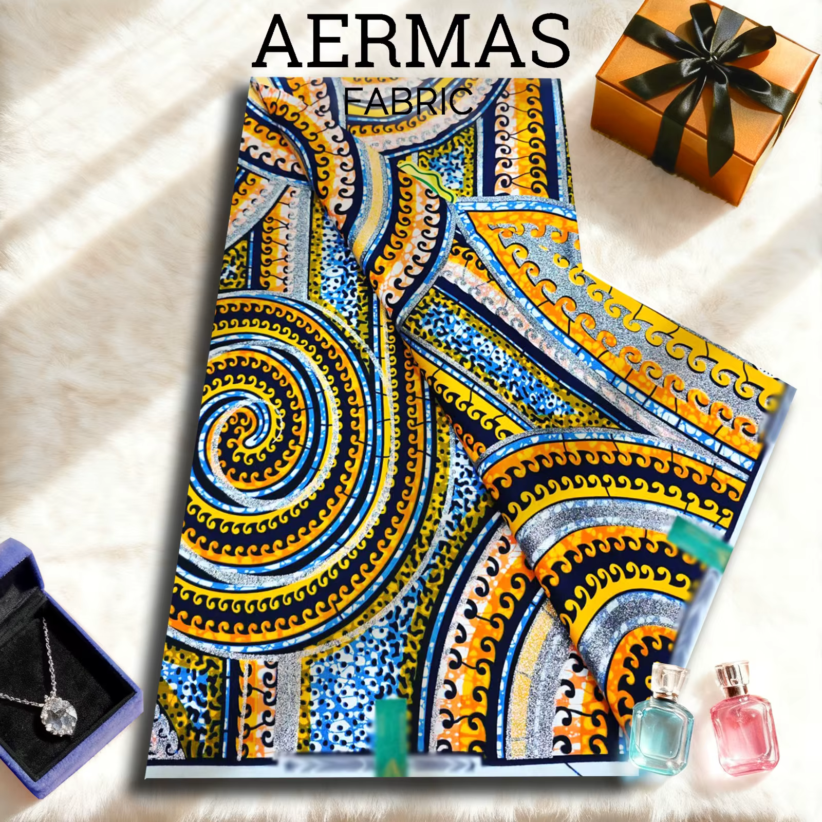 Tissu de cire de coton super africain, 6 yards, 100% coton, couture Ankara, vente en gros pour rideaux, nouvel arrivage