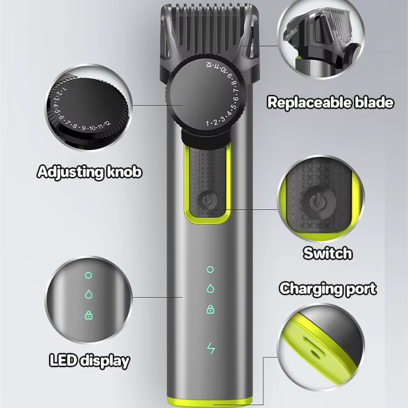 Tondeuse à barbe électrique sans fil pour hommes