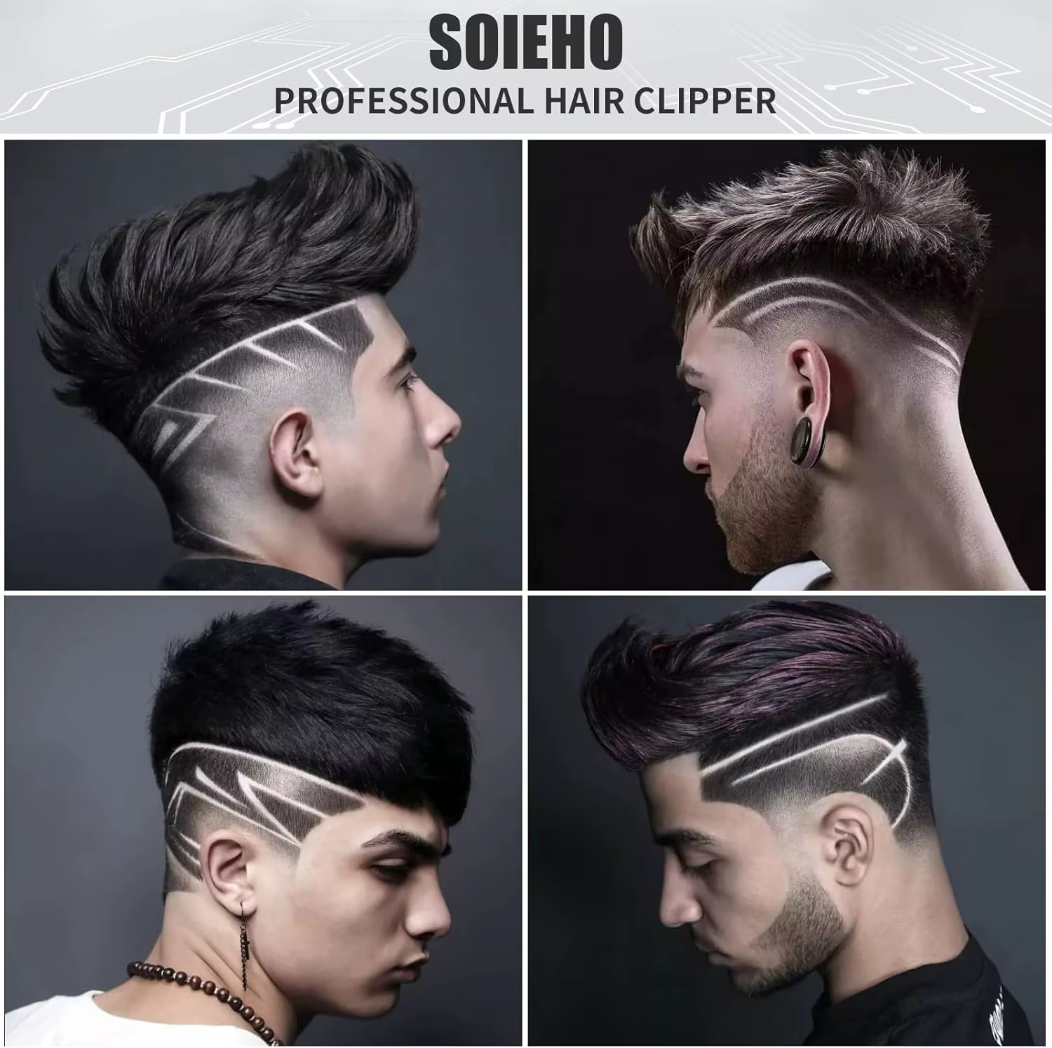Tondeuse à cheveux et à barbe pour hommes