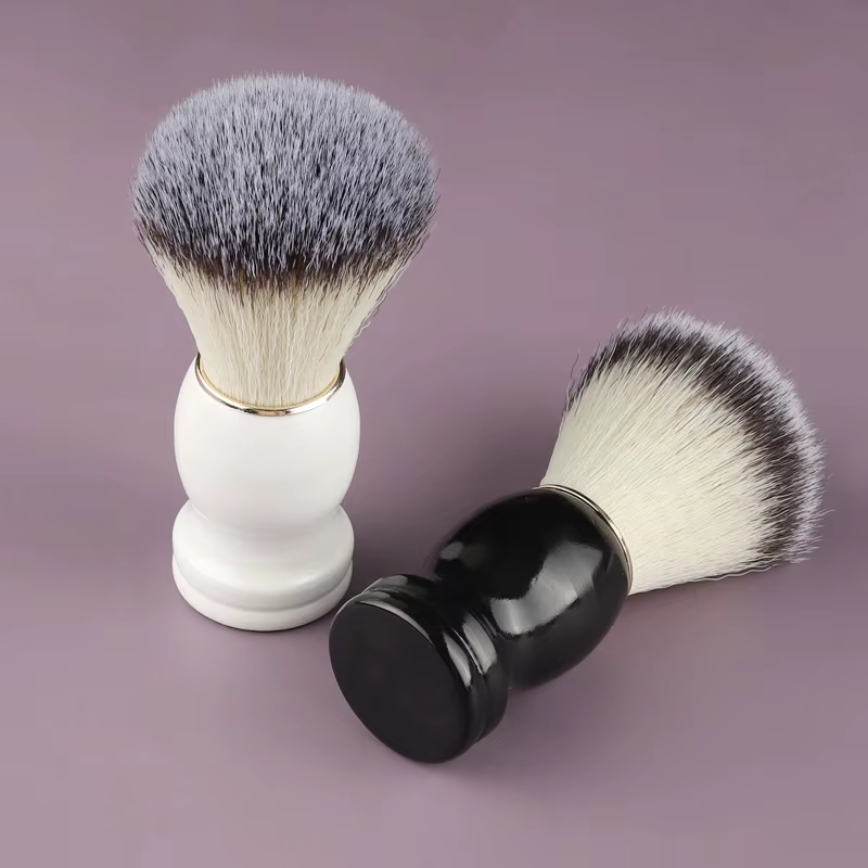 Brosse de rasage en poils de blaireau naturel pour hommes