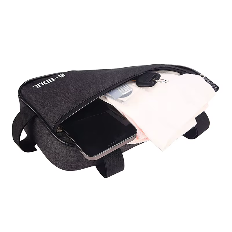 1 pièce Sacoche de cadre triangulaire imperméable pour VTT, Sacoche de tube avant, Accessoires de vélo, Support de cadre