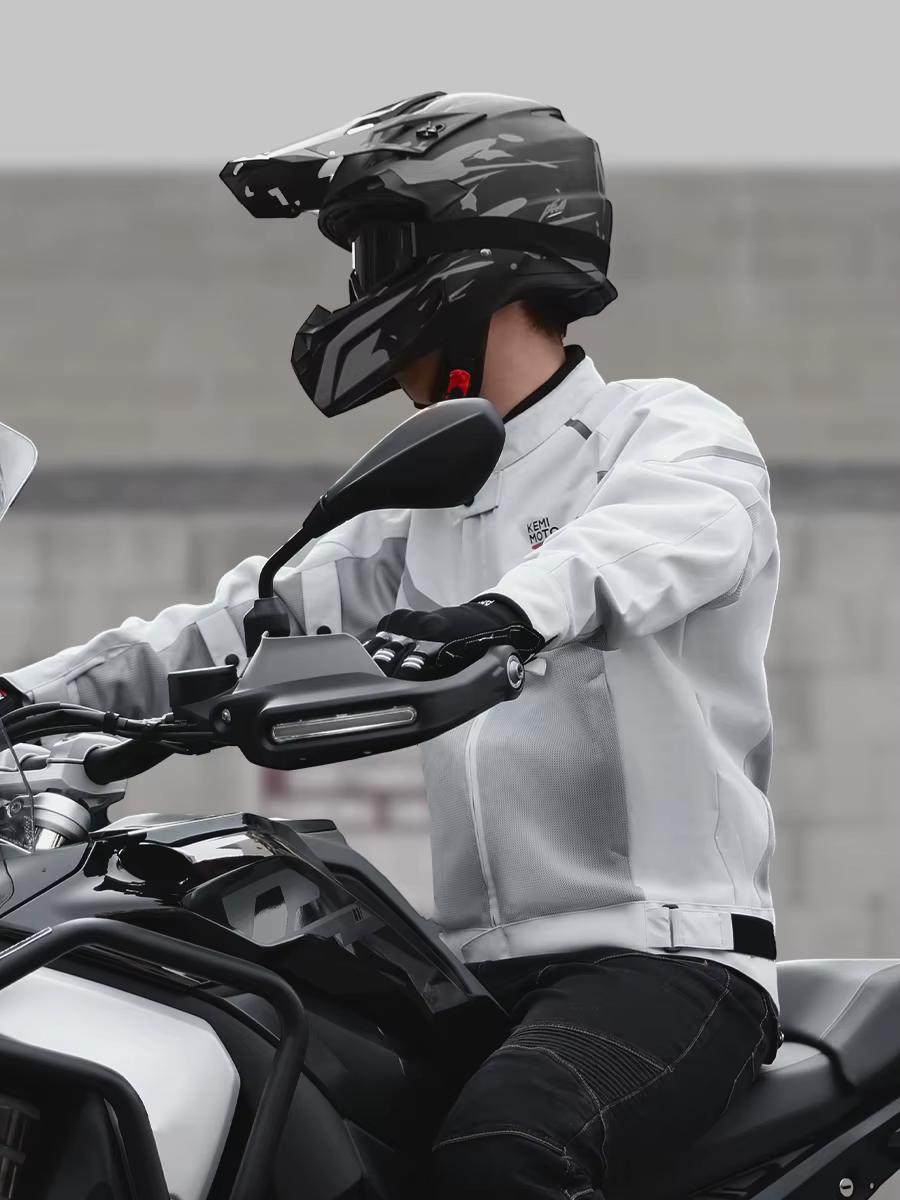 Veste de moto pour hommes, vêtements d'été respirants, équipement de protection CE intégré, maille douce, tenue de cyclisme tout-terrain pour Motocross