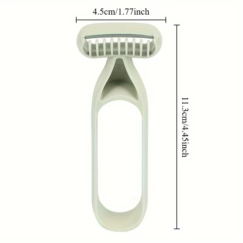 Épilateur manuel à lame en acier inoxydable - Rasoir miniature portable pour les aisselles et le corps