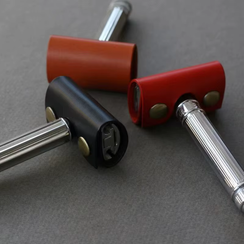 3 housses de protection en cuir pour rasoir de sécurité, protège-têtes de rasoir (sans rasoir)