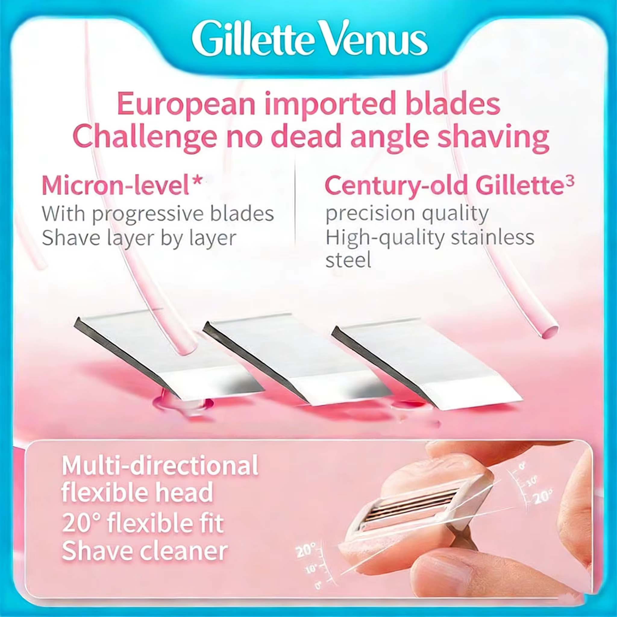 Rasoir pour femmes Gillette Venus ComfortGlide au thé blanc
