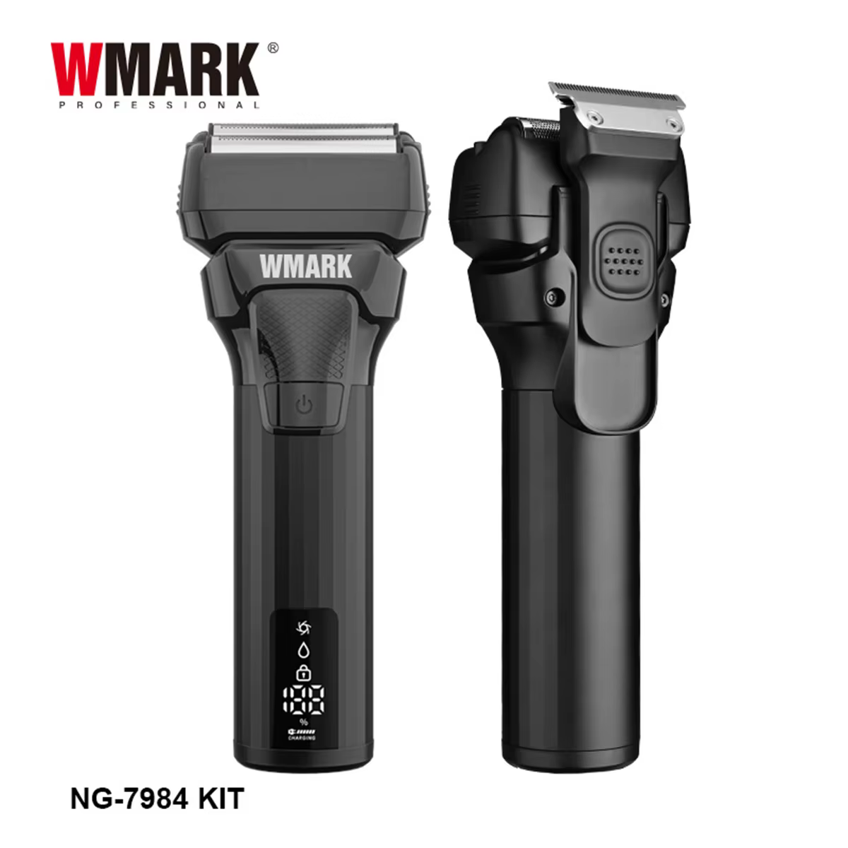 WMARK NG-7984KIT Kit de rasoir professionnel pour homme 9000 tr/min