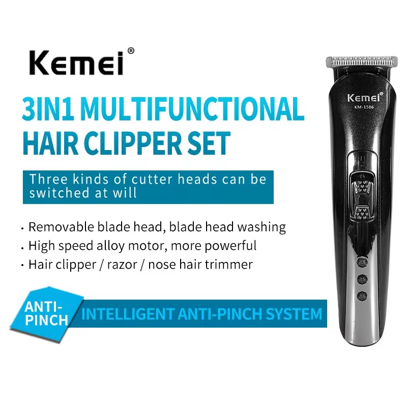 Rasoir électrique Kemei KM-1506 3 en 1