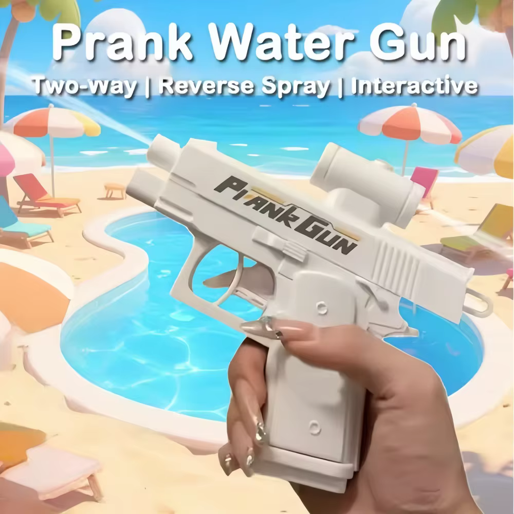 Pistolet à eau bidirectionnel, jouet de farce, pistolet à eau anti-stress, petit pistolet de jeu, interaction adulte-enfant en extérieur et en intérieur, tir, cadeau, 2 styles