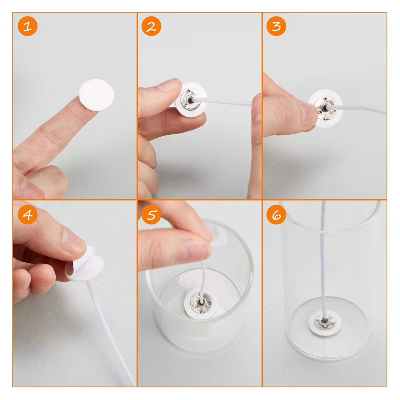 Autocollants ronds double face pour mèche de bougie, fournitures de bricolage pour avertir les partenaires, 20mm, 100 pièces