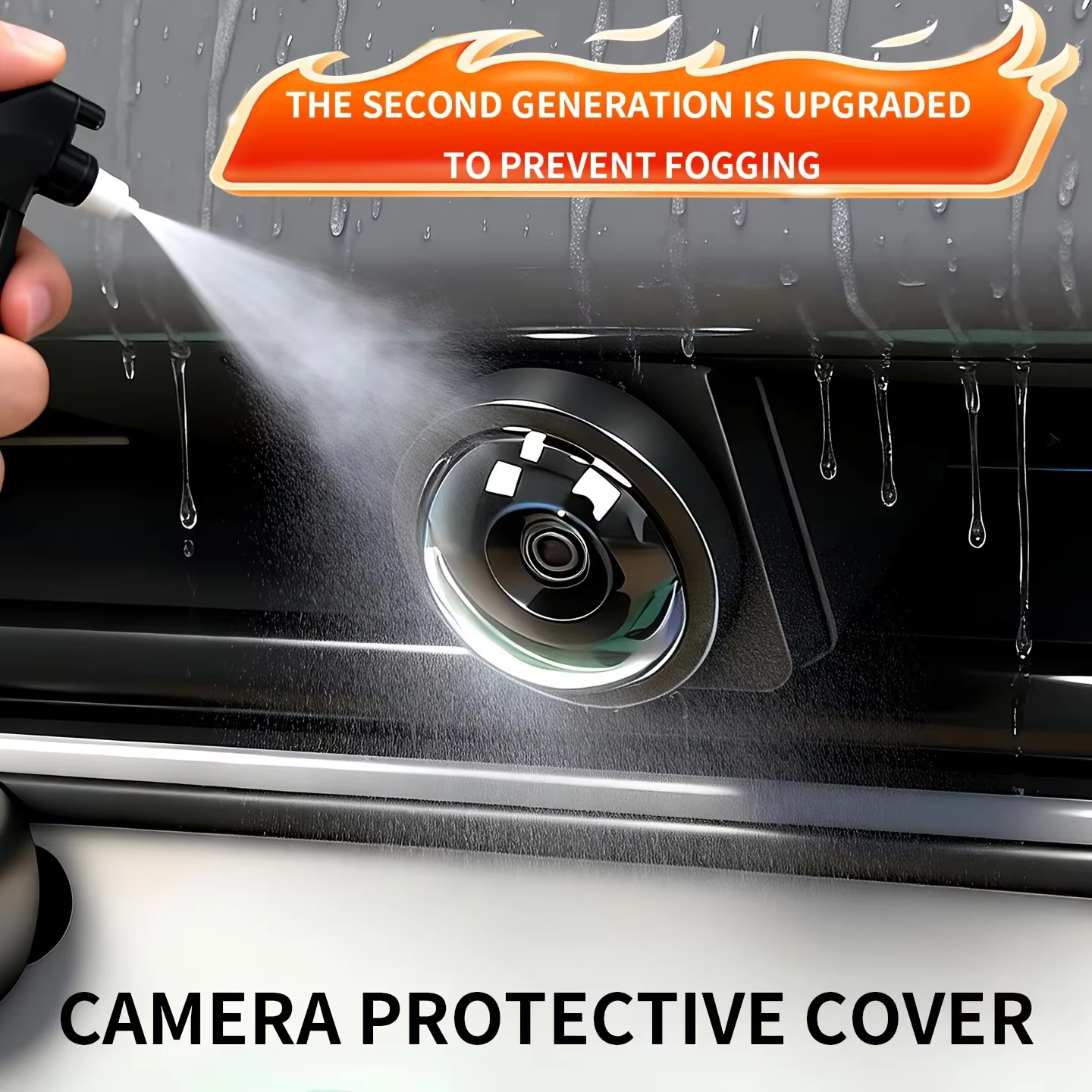 Système d'imagerie panoramique à 360 degrés pour voiture, couverture de protection pour caméra avant et arrière, en film transparent haute définition, peut être utilisé