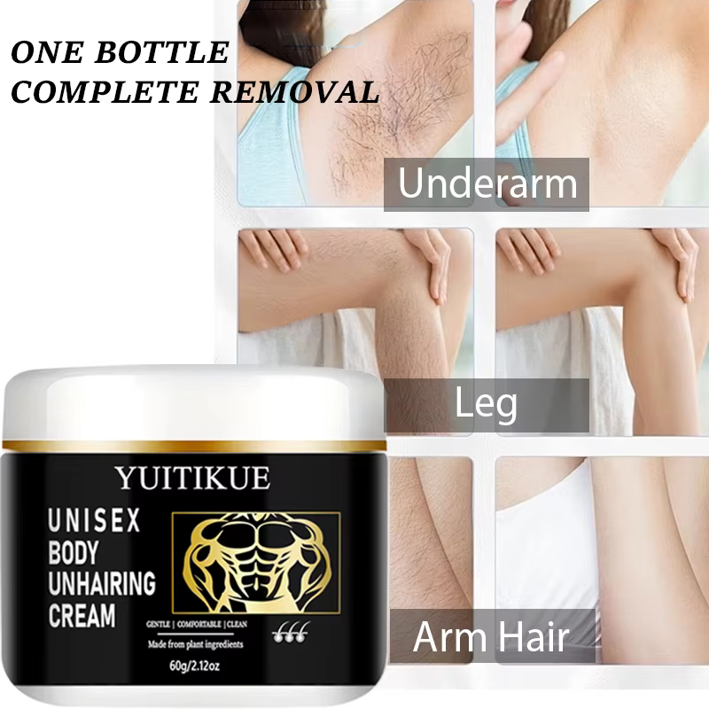 Crème dépilatoire unisexe YUITIKUE - Ingrédients végétaux