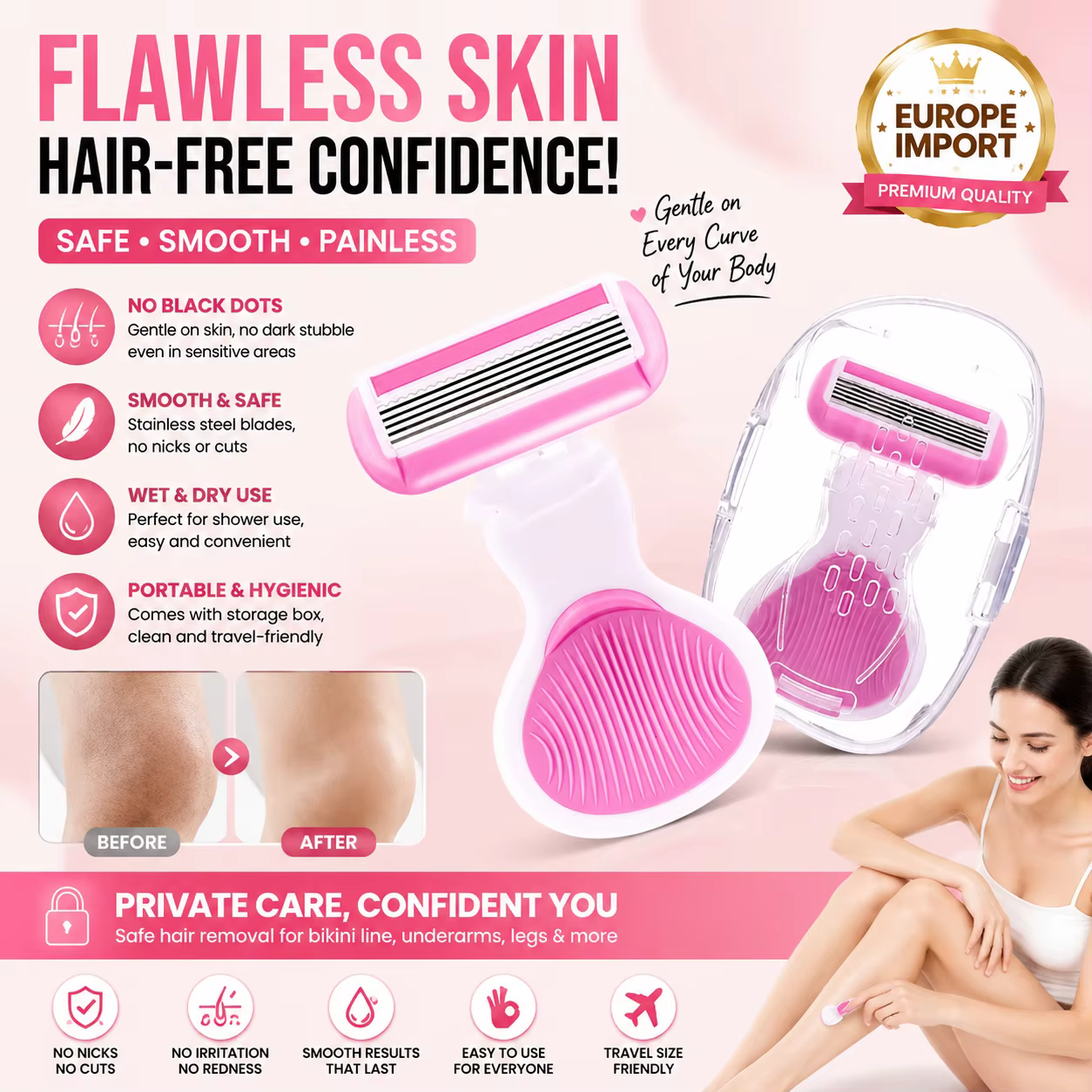 Couteau à raser pour femmes