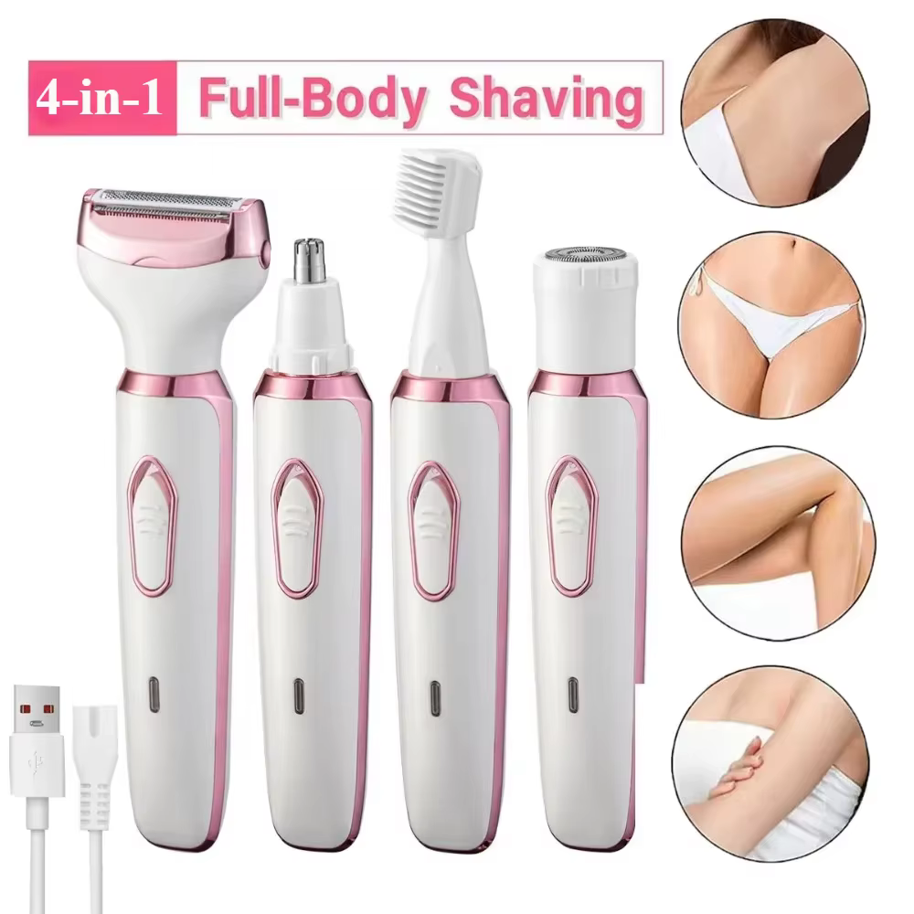 Rasoir électrique 4 en 1 pour femmes