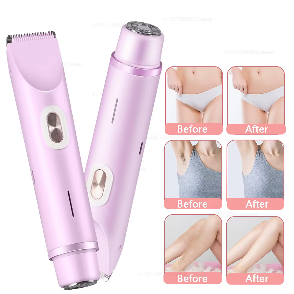 Rasoir électrique pour femmes à double tête