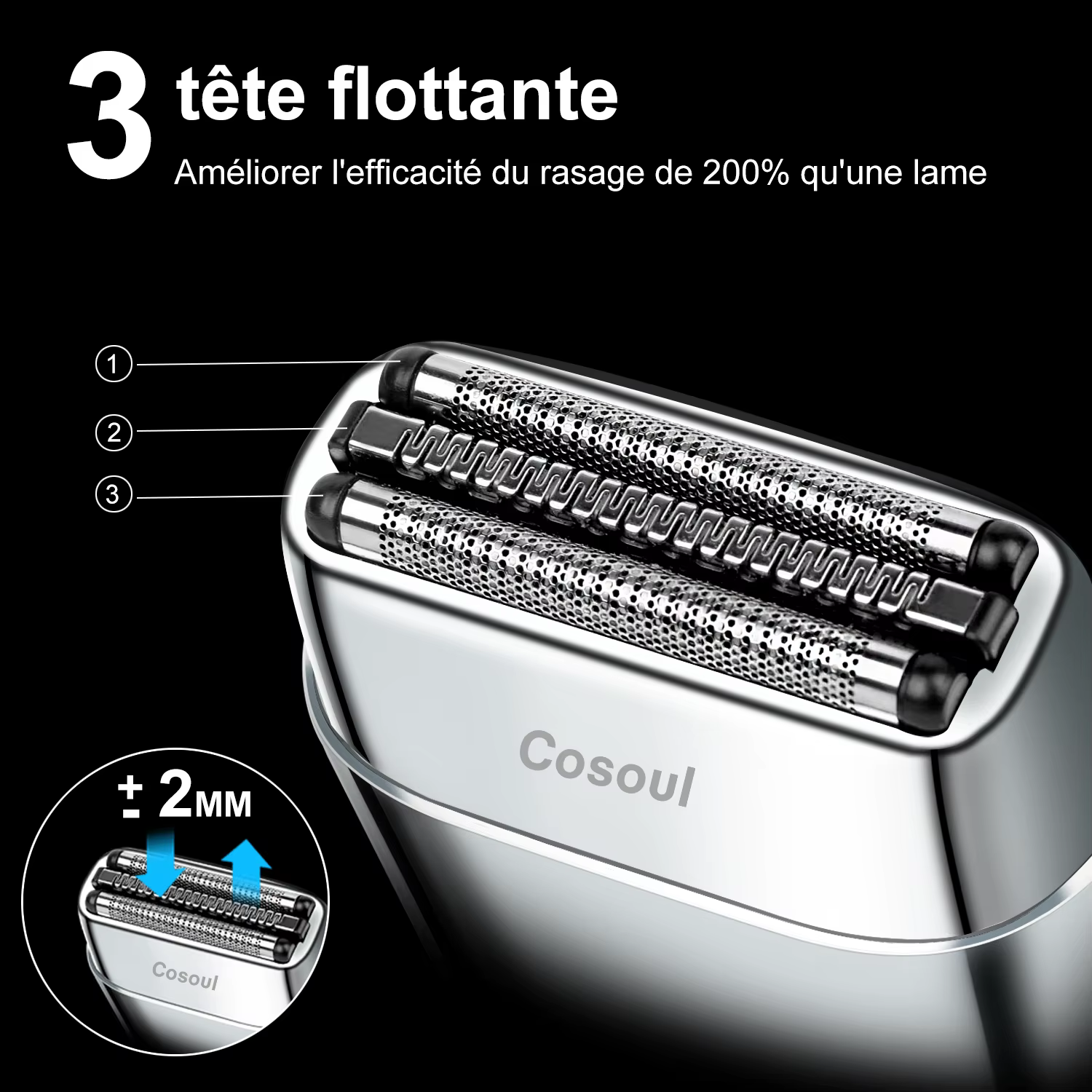 Cosoul rasoir pour hommes