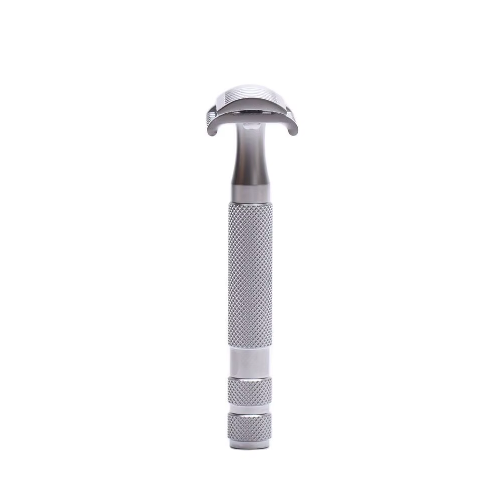 YAQI KNIGHT-HELMET tête DE rasoir manche en acier inoxydable