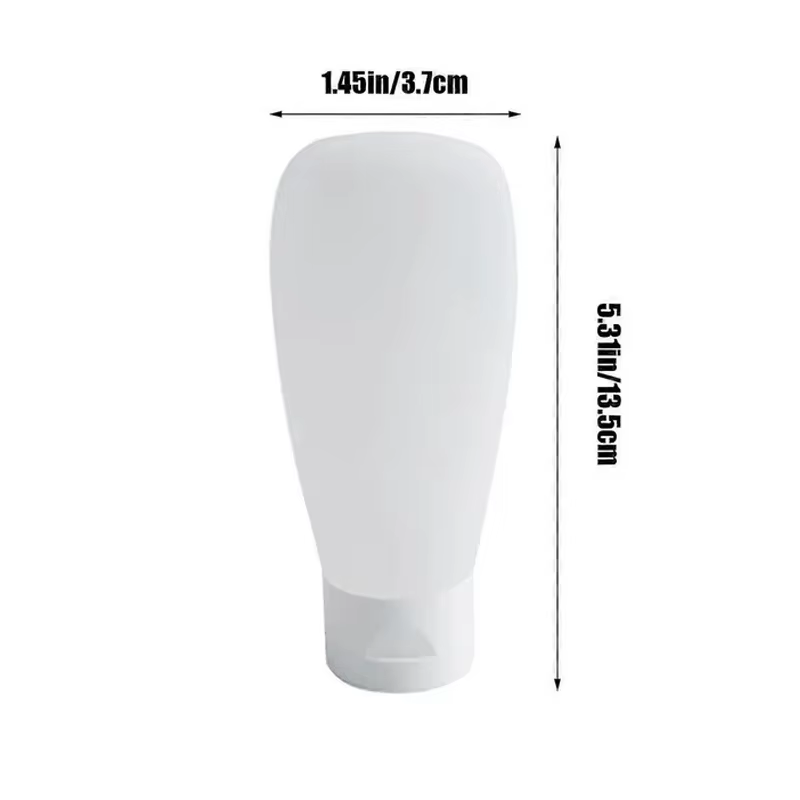 1/4 pièces 60ML 100ML velours voyage recharge bouteille cosmétiques lavage du visage Gel douche Tube Flip-Top Lotion presser tuyau bouteille