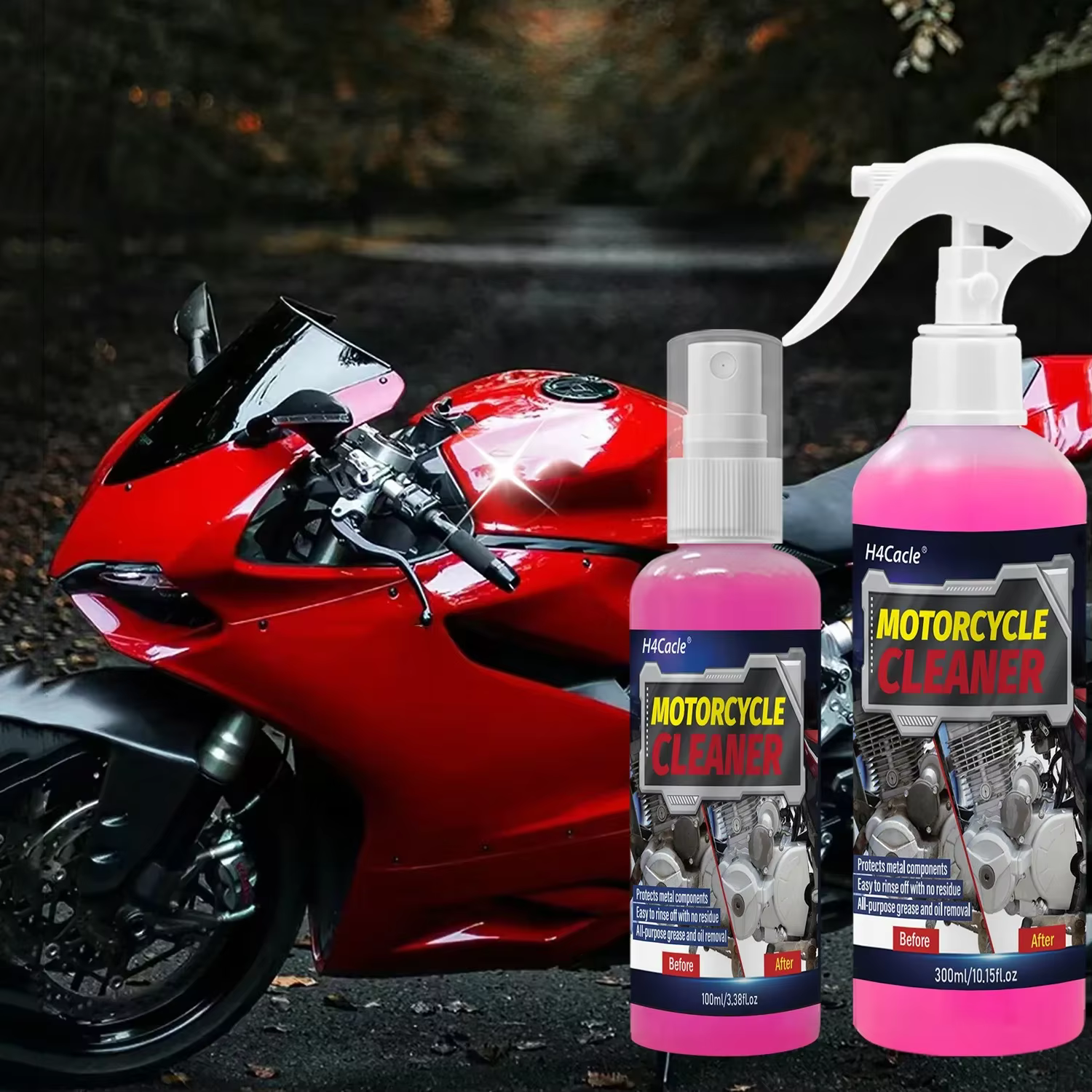 Nettoyant en mousse concentré pour lavage de voiture et Moto, nettoyant pour Scooter électrique, cire et détachant, cire de polissage, Limpiacadenas Moto