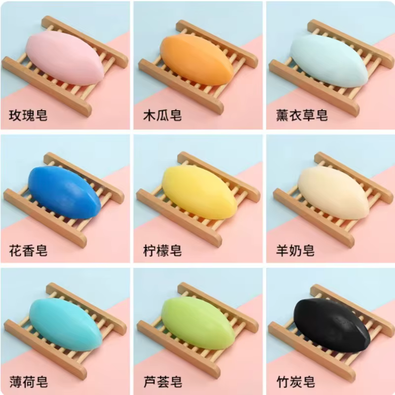 Savon aux huiles essentielles thaïlandaises, 110g, fait à la main, pour le bain, blanchissant pour tout le corps, pour éliminer les points noirs, savon naturel à la rose et au lait de chèvre