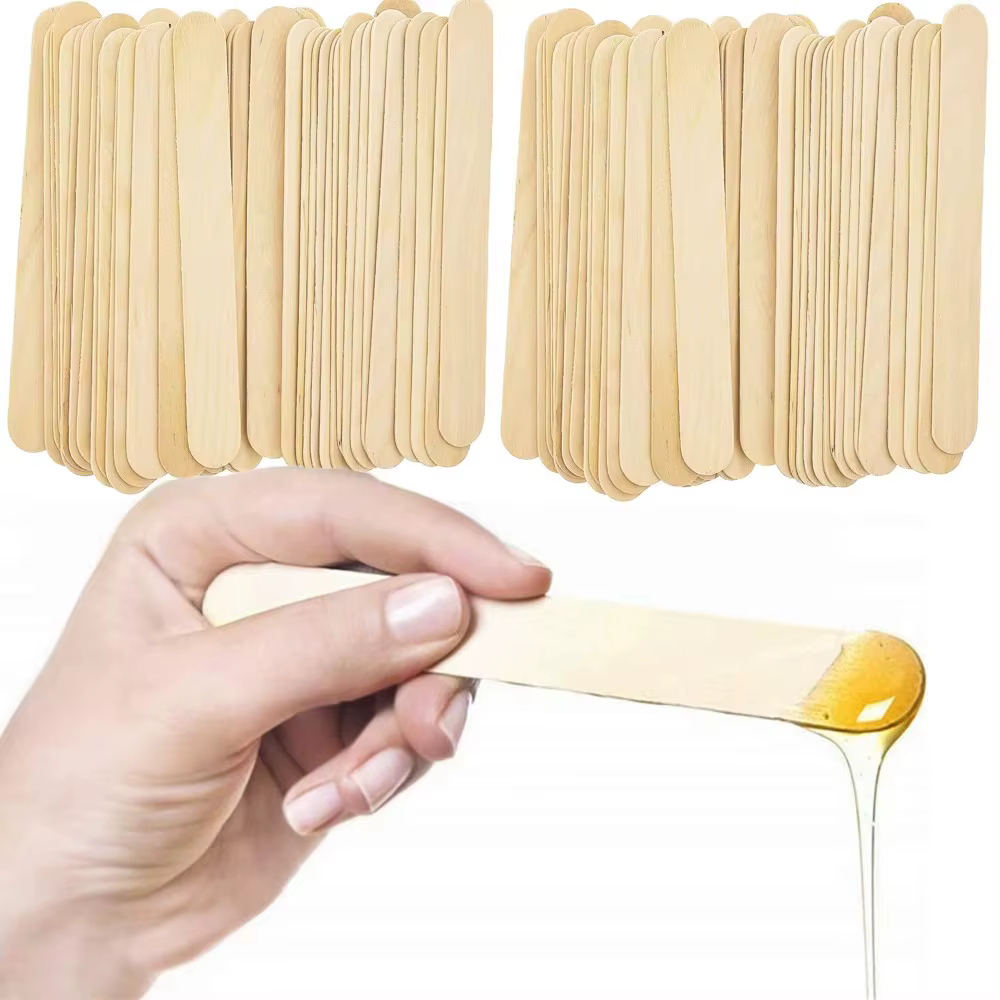 Bâtons d'épilation du corps en bois pour femme