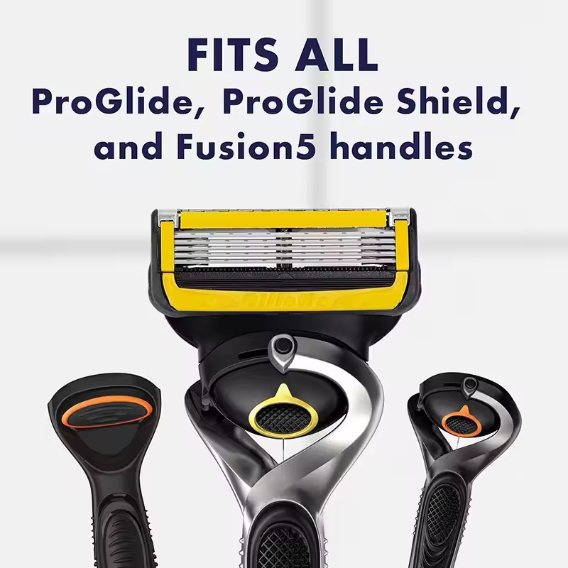 Lame de rasoir pour rasoir ProGlide ProShield Fusion5 Gillette Fusion Proshield lame de rasoir 5 couches en acier inoxydable