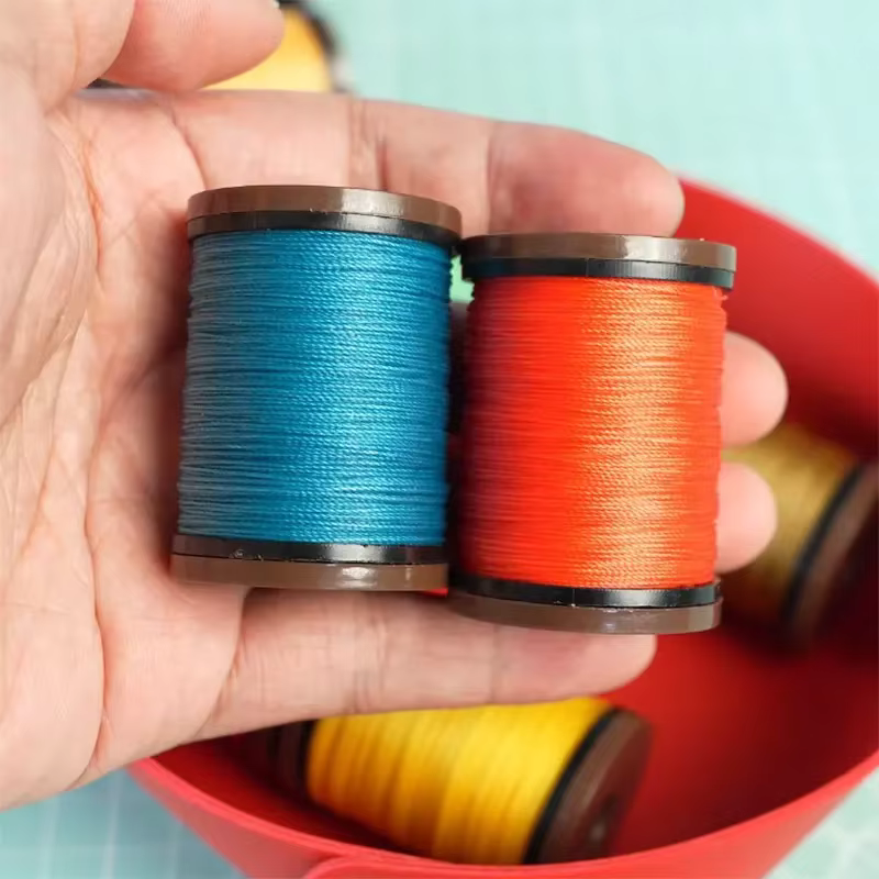 Fil Ciré Rond pour la Couture du Cuir, Outil d'Avertissement de Réparation, 36m, 40 Mètres, 0.8mm
