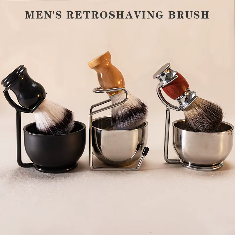 Ensemble de brosse et bol à raser pour homme