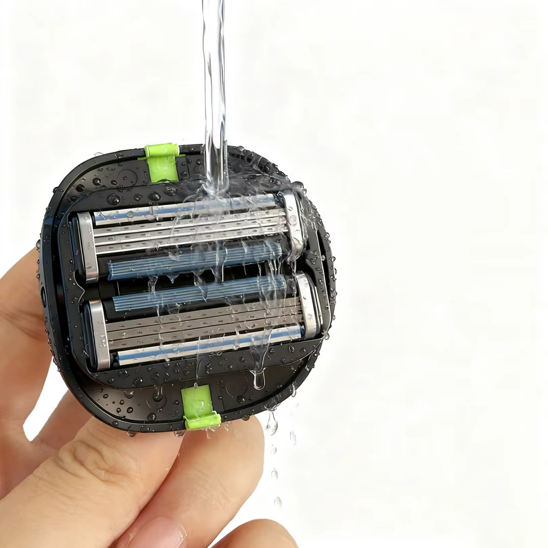 Rasoir multi-lames pratique pour hommes : toilettage sans effort pour la tête et le corps