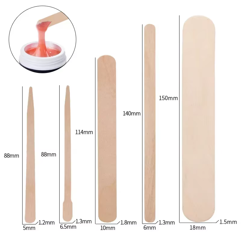 Spatules de beauté pour épilation des bûches